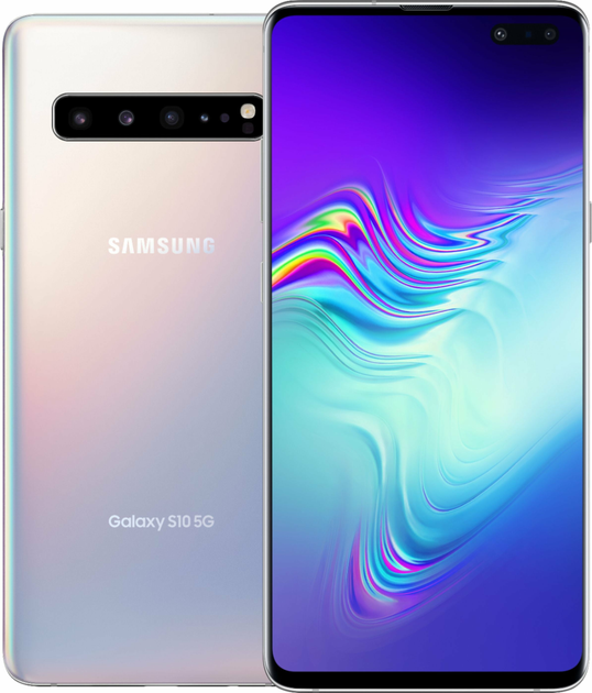 Смартфон Samsung Galaxy S10 5G 8/512Gb Crown Silver (SM-G977N) [1sim ...