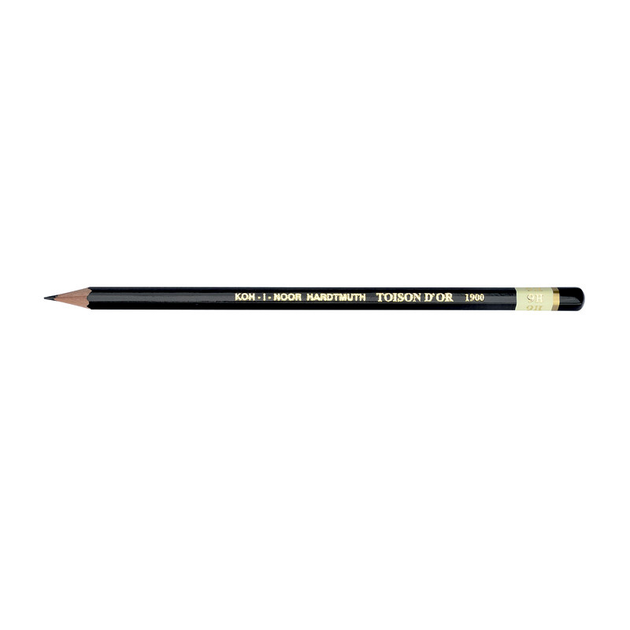 Карандаш графитный Koh-i-Noor 9H Toison D'or корпус Черный (1900.9Н ...