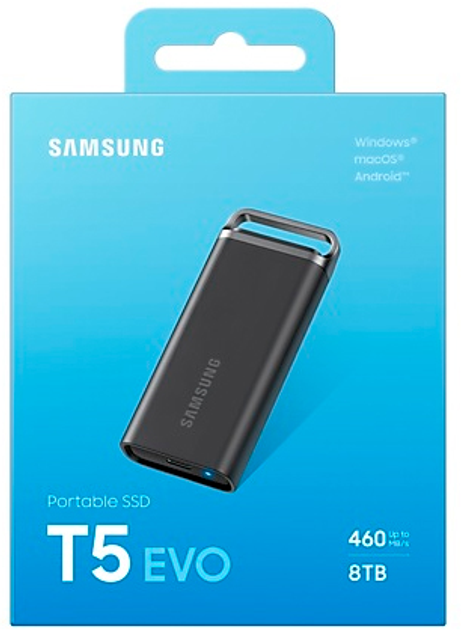 SSD диск Samsung T5 Evo 8TB USB Type-C 3D QLC (MU-PH8T0S/EU) External - изображение 12
