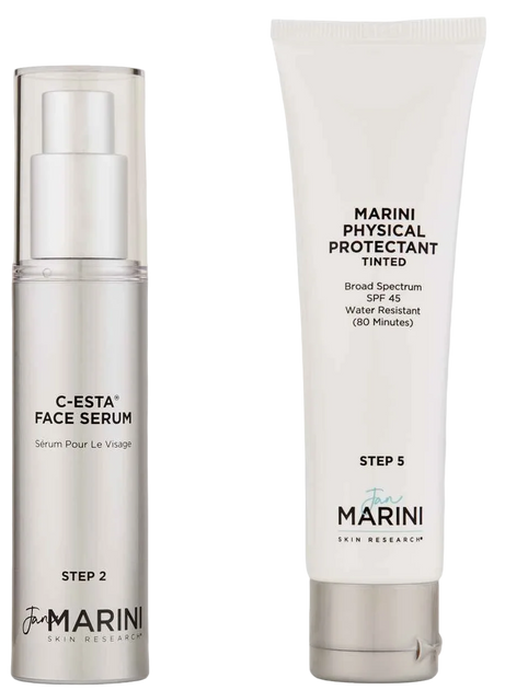 Набір для догляду за обличчям Jan Marini Rejuvenate & Protect сироватка C-Esta Serum 30 мл +  сонцезахисний крем Physical Protectant 57 г (814924011628) - зображення 1