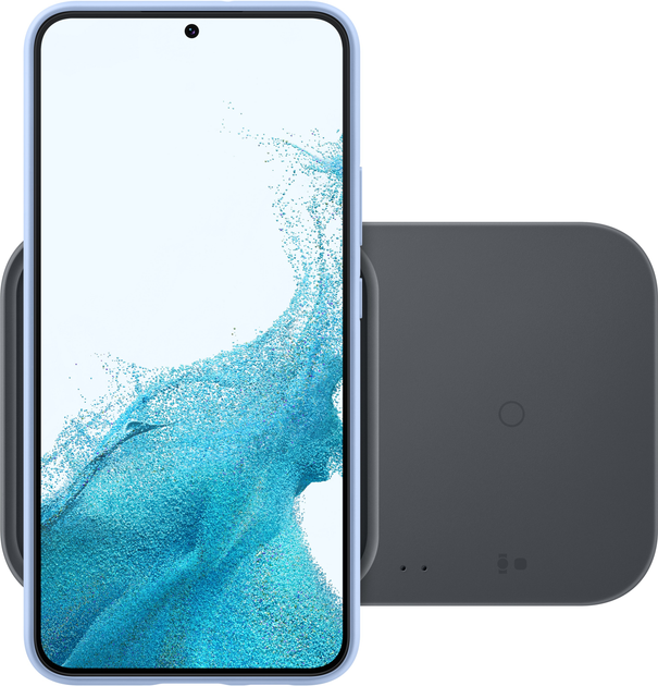 Бездротовий зарядний пристрій Samsung Wireless Charger Duo w/o TA 15 Вт Dark Grey (EP-P5400BBEGEU) - зображення 2