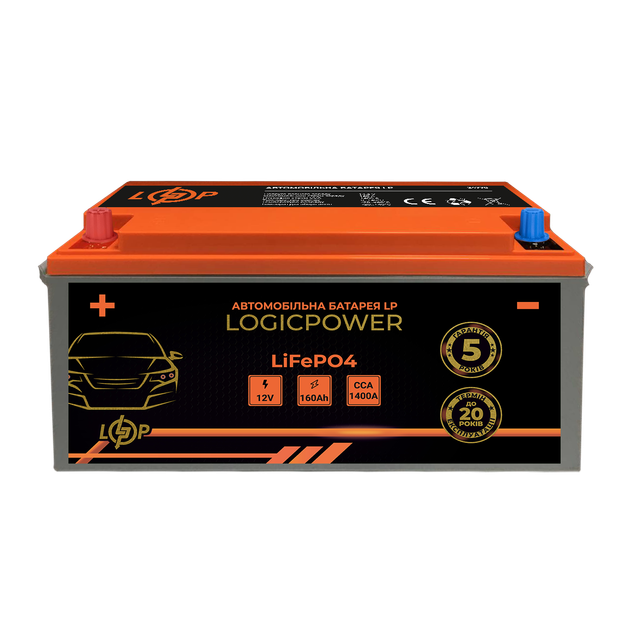 Автомобільний літієвий аккумулятор LP LiFePO4 12V - 160 Ah (+ зліва) BMS 1400А - зображення 2