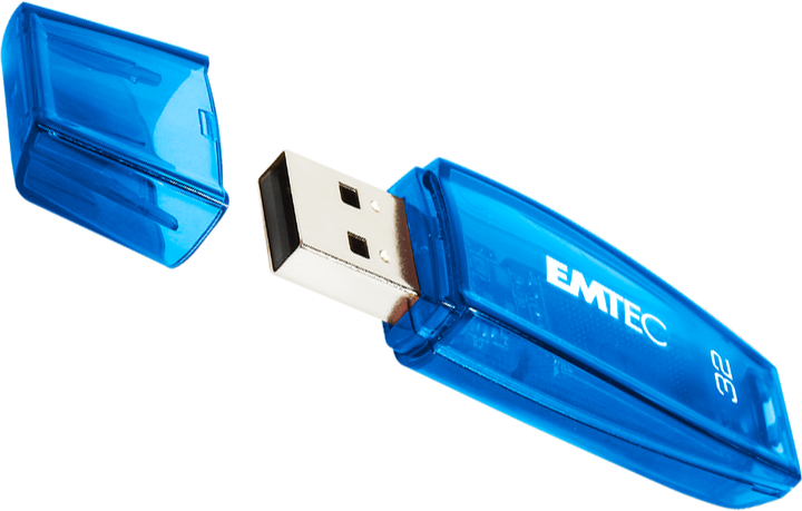 Флеш пам'ять USB Emtec C410 32GB USB 2.0 Blue (ECMMD32GC410) - зображення 1