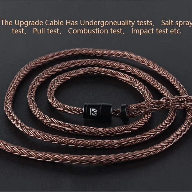 Кабель для навушників KBEAR 16 core QDC\C-PIN Brown - Фото 5 Кабель для навушників KBEAR 16 core QDC\C-PIN Brown - зображення 5