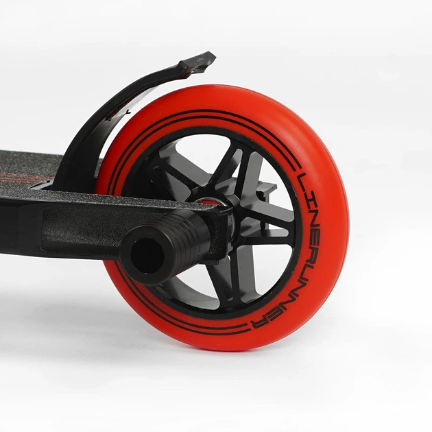 Трюковый самокат Best Scooter LineRunner LR-71405 с рулевой системой HIC, колеса 110 мм + 2 пеги, Черно-красный - изображение 3