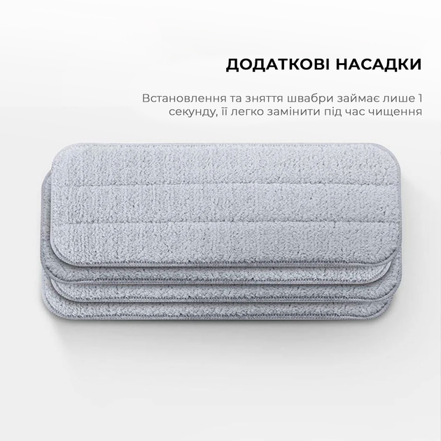 Швабра з розпилювачем Xiaomi Deerma Spray Mop White (Міжнародна версія) (TB500) - зображення 13