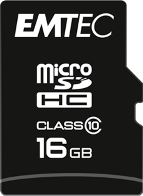 Karta pamięci Emtec microSD Class10 Classic 16GB + adapter SD (ECMSDM16GHC10CG) - obraz 1