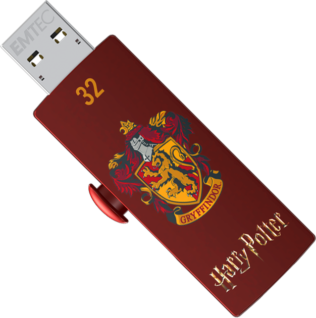 Pendrive Emtec M730 32GB USB 2.0 Harry Potter Gryffindor Red (ECMMD32GM730HP01) - obraz 1