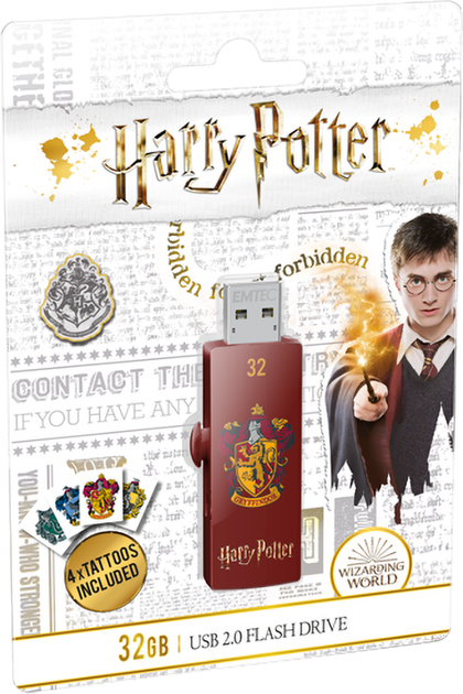 Флеш пам'ять USB Emtec M730 32GB USB 2.0 Harry Potter Gryffindor Red (ECMMD32GM730HP01) - зображення 7