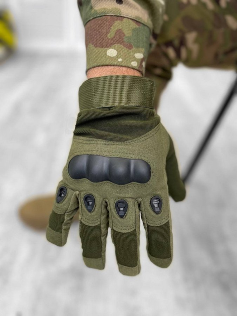 Тактичні рукавички grip haki зимові XL - зображення 1