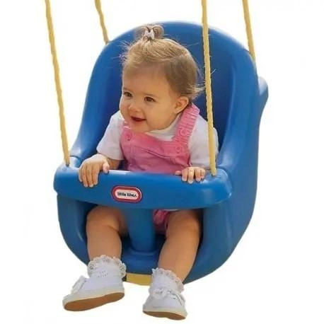 Гойдалка Little Tikes для немовлят з високою спинкою синій (50743043093) - зображення 2