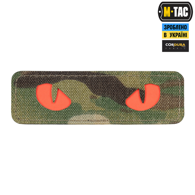 Нашивка M-Tac Cat Eyes Laser Cut Multicam/Red/GID - изображение 1