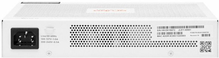 Przełącznik HP Aruba Instant On 1830 8G 4p Class4 PoE 65 W (190017524146) - obraz 3
