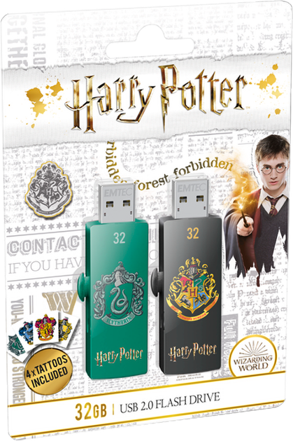 Флеш память USB Emtec M730 32GB USB 2.0 Harry Potter Slytherin & Hogwarts (ECMMD32GM730HP02P2) - изображение 14