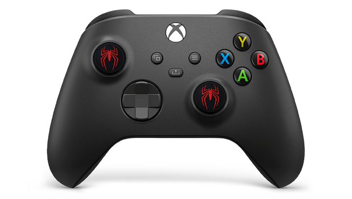 Накладки на Стики 2шт RMC Spider-Man PlayStation 5 4 3 2 1 Xbox Series One 360 Switch 2 Black Red - изображение 3
