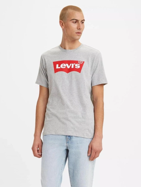 Koszulka męska bawełniana Levi's Graphic Setin Neck 17783-0138 XL Szara (5415211983250) - obraz 1