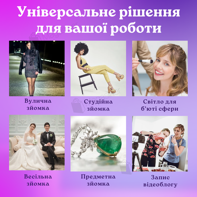 Профессиональный видеосвет LED LIGHT RL-900 35W со штативом 2.1 м и пультом управления (2696-1) - изображение 9