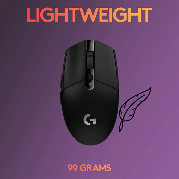 Мышь беспроводная Logitech G304 Wireless черная - изображение 2