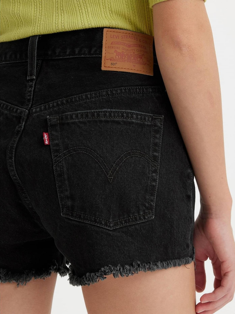 Шорти джинсові жіночі Levi's 501 Original Short 56327-0318 28 Чорні (5401105537708) - зображення 6