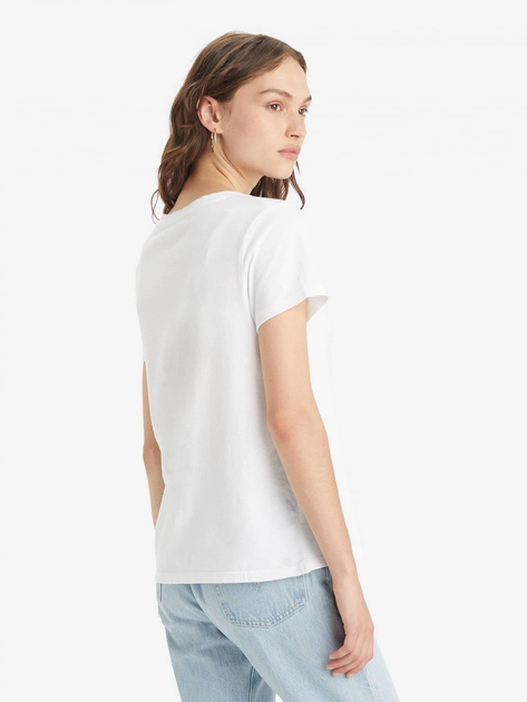 Koszulka damska bawełniana Levi's Perfect Vneck 85341-0002 S Biała (5400816653806) - obraz 2