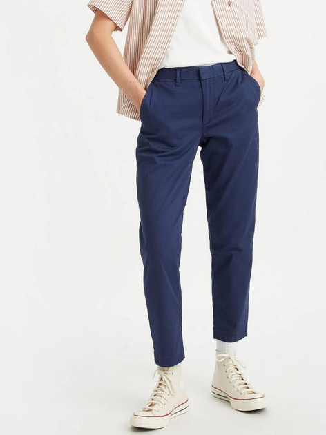 Spodnie regular fit damskie Levi's Essential Chino A4673-0002 30-29 Granatowe (5401105459581) - obraz 1