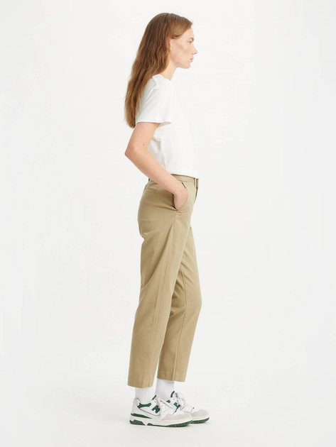 Spodnie regular fit damskie Levi's Essential Chino A4673-0004 27-29 Beżowe (5401105460914) - obraz 4