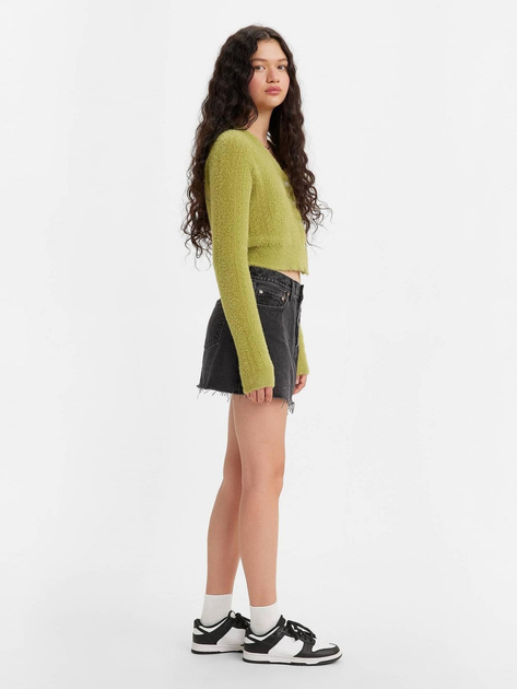 Spódnica trapezowa damska jeansowa Levi's Icon Skirt A4694-0000 30 Czarna (5401105466695) - obraz 4