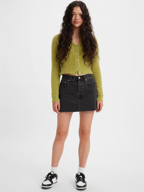 Спідниця джинсова міні літня пряма жіноча Levi's Icon Skirt A4694-0000 32 Theres A Storm Comi (5401105467616) - зображення 3