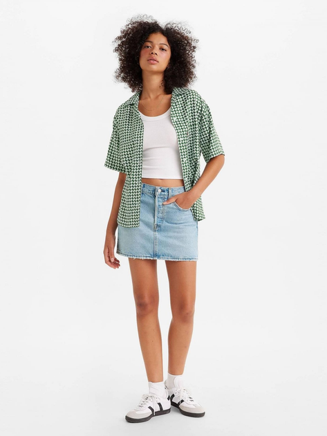 Спідниця джинсова міні літня пряма жіноча Levi's Icon Skirt A4694-0003 26 Front And Center (5401105468347) - зображення 3