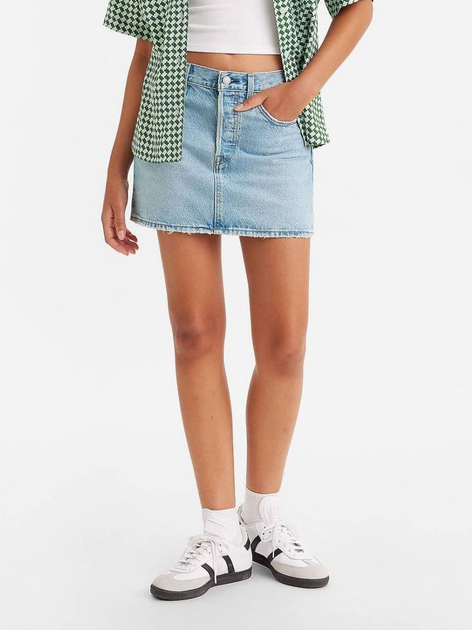 Спідниця джинсова міні літня пряма жіноча Levi's Icon Skirt A4694-0003 30 Front And Center (5401105468378) - зображення 1