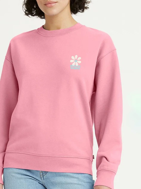 Bluza damska bez kaptura Levi's Graphic Standard 18686-0264 M Różowa (5401128855292) - obraz 3