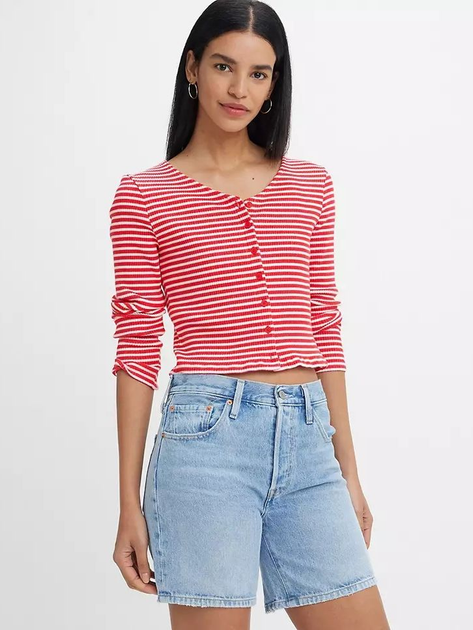 Шорти джинсові жіночі Levi's 501 Mid Thigh Short 85833-0055 29 Світло-сині (5401128865383) - зображення 6