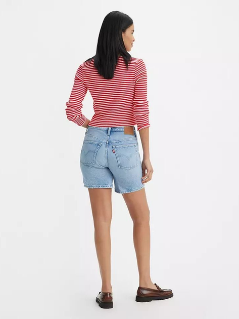 Krótkie spodenki damskie jeansowe Levi's 501 Mid Thigh Short 85833-0055 30 Niebieskie (5401128865390) - obraz 2