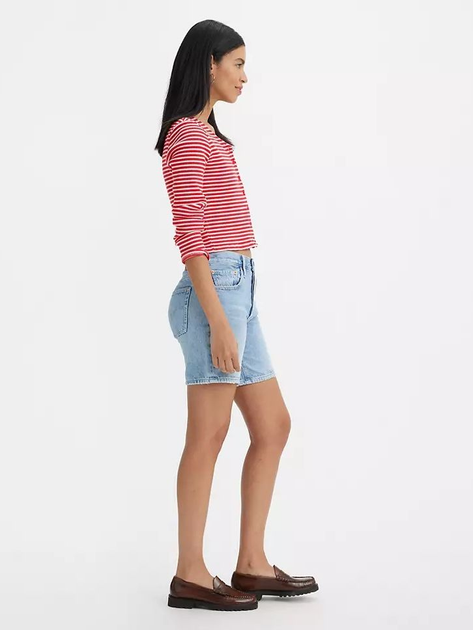 Шорти джинсові жіночі Levi's 501 Mid Thigh Short 85833-0055 30 Світло-сині (5401128865390) - зображення 4