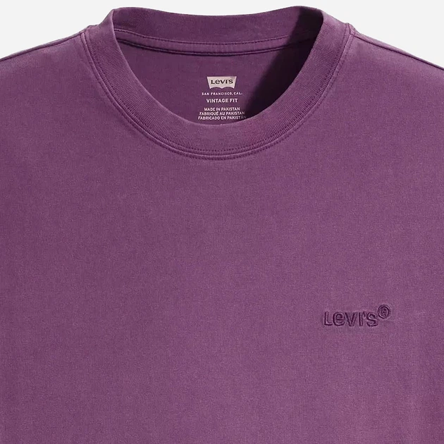 Футболка бавовняна чоловіча Levi's Red Tab Vintage Tee A0637-0082 S Garment Dye Navy Co (5401128655915) - зображення 6