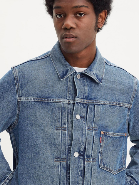Куртка джинсова чоловіча Levi's Type I Trucker A3174-0004 M Темно-синя (5401043441563) - зображення 4