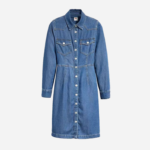Sukienka koszulowa damska Levi's Otto Western Dress A7565-0000 XS Granatowa (5401128687435) - obraz 5