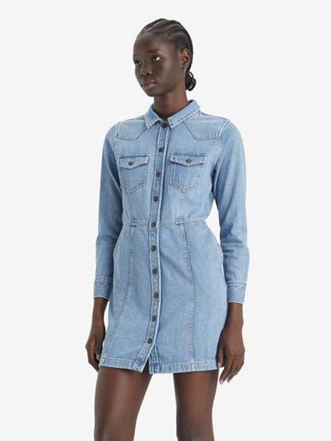 Плаття-сорочка коротке літнє жіноче Levi's Flynn Western Core Dress A7592-0001 XS Ringi (5401128681273) - зображення 1