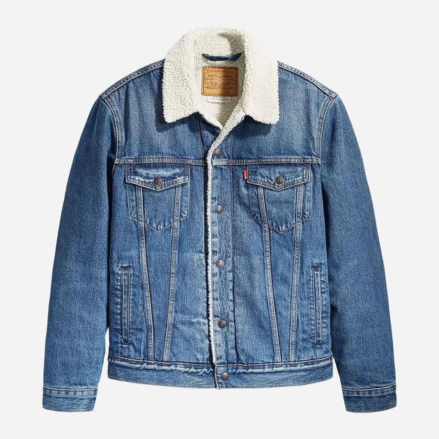 Куртка джинсова чоловіча Levi's Type 3 Sherpa Trucker 16365-0128 XL Синя (5400898437943) - зображення 3