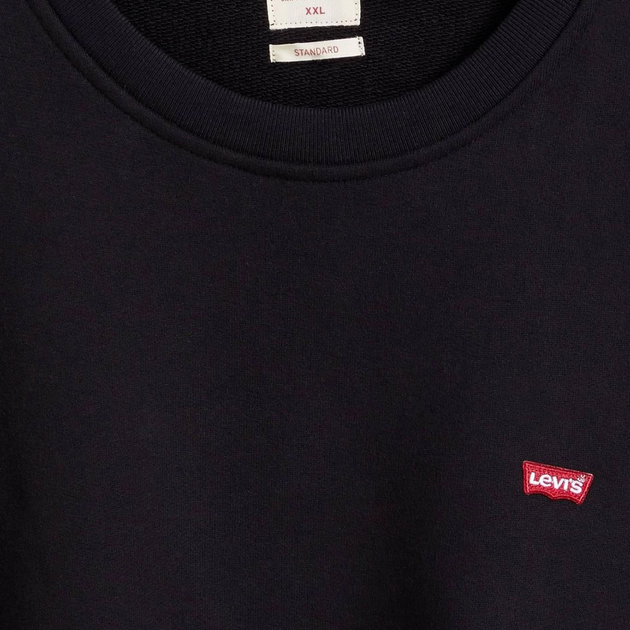 Bluza bez kaptura męska Levi's The Original Hm Crew 35909-0003 2XL Czarna (5400898435277) - obraz 7
