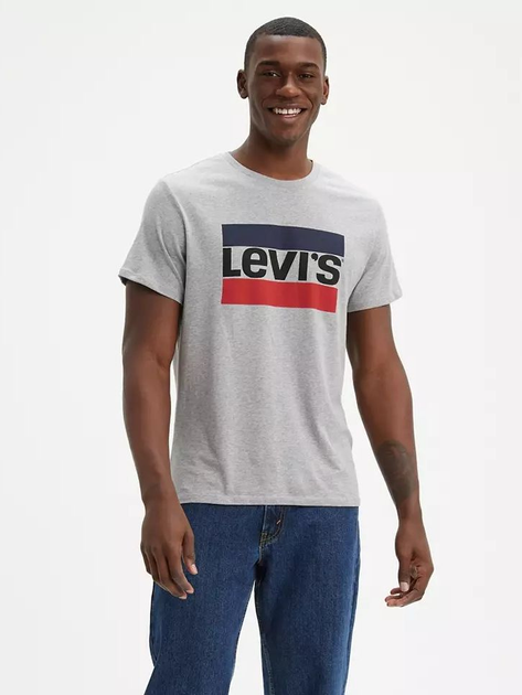 Koszulka męska bawełniana Levi's Sportswear Logo 39636-0002 M Szara (5400537536006) - obraz 1
