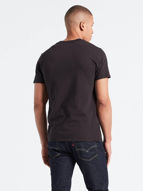 Koszulka męska bawełniana Levi's Ss Original Hm Tee 56605-0009 S Czarna (5400599635273) - obraz 2