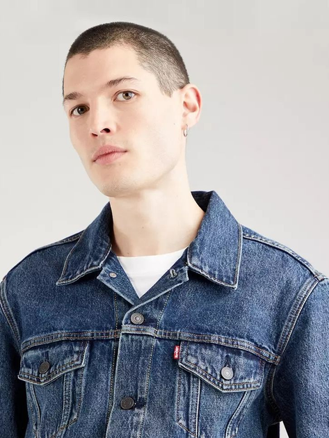 Куртка джинсова чоловіча Levi's The Trucker Jacket 72334-0573 S Темно-синя (5400970991028) - зображення 3