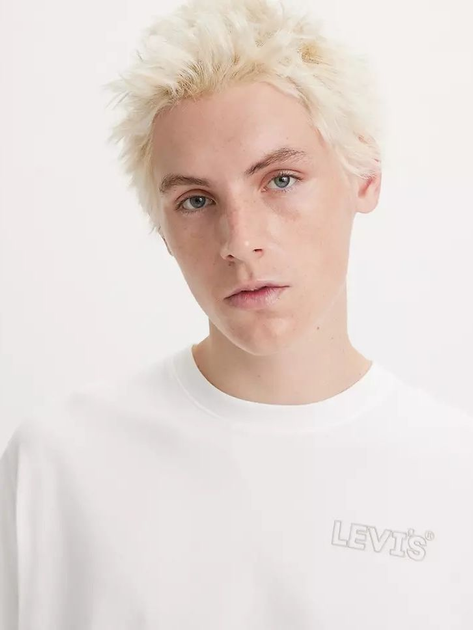 Футболка бавовняна чоловіча Levi's Ss Relaxed Fit Tee 16143-1230 S Chrome Headline Whit (5401128653102) - зображення 4