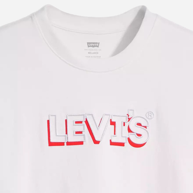 Koszulka męska bawełniana Levi's Ss Relaxed Fit Tee 16143-1245 L Biała (5401128853205) - obraz 6