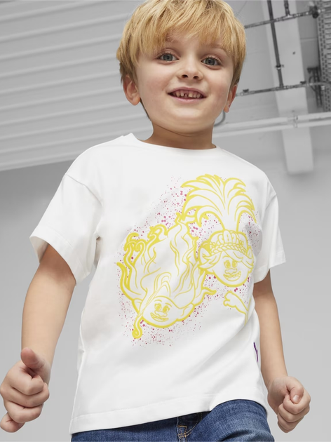 Детская футболка для мальчика Puma X Trolls 62484402 116 см White ...