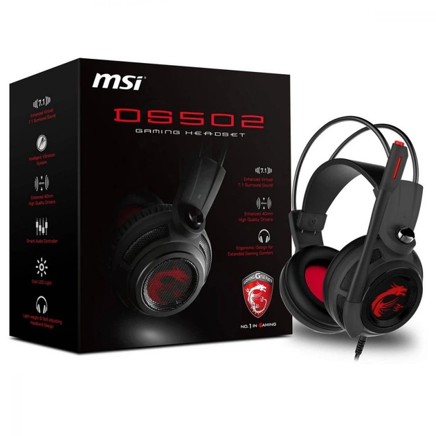 Комп'ютерна гарнітура MSI DS502 Gaming Headset - зображення 8