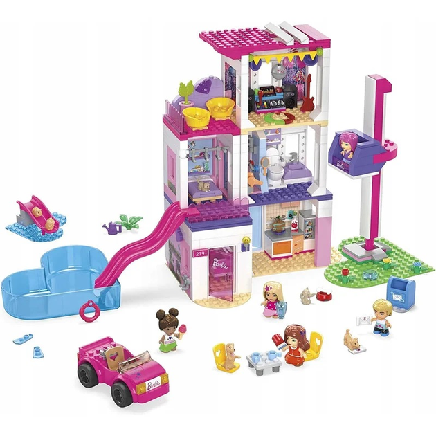 Klocki konstrukcyjne Mattel Mega Bloks Barbie Color Reveal Dream House 545 elementów (0194735071333) - obraz 2