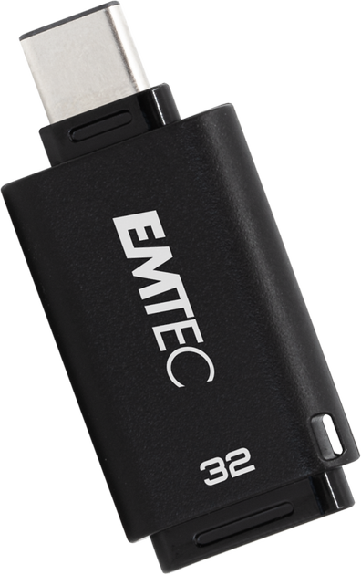 Pendrive Emtec D400 32GB USB C 3.2 Black (ECMMD32GD403) - obraz 2