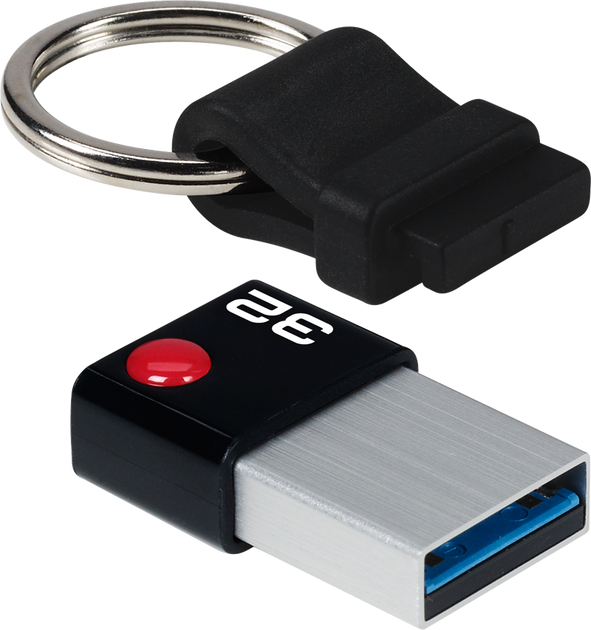 Флеш пам'ять USB Emtec Nano Ring T100 32GB USB 3.2 Black (ECMMD32GT103) - зображення 2